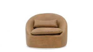 Ella Leather Swivel Chair