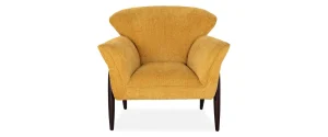 Bowl Yellow Fabric Armchair