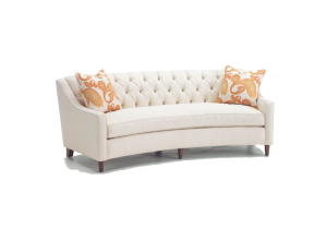Tufted white sofa, Table Couch Recliner